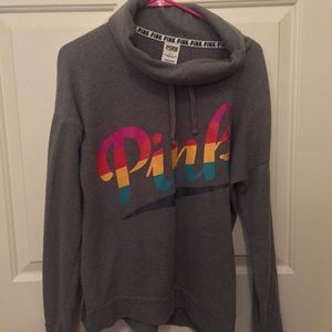 PINK Cowl Neck Pullover